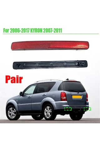 Leasetake Çift Arka Tampon Reflektörü Assy Arka Tampon Fren Lambaları Ssangyong Rexton Kyron 2006-2011 8390108b00 8390208b00