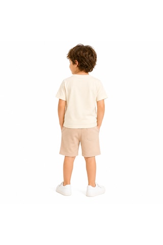Tucankids Baskılı Erkek Çocuk İkili Takım Bej
