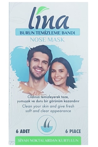 Lina Siyah Nokta Temizleyici Burun Bandı 4 x 6'lı