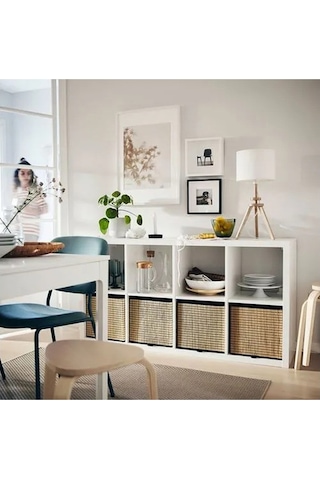 Ikea Kallax Açık Raf Ünitesi, Beyaz 77x147 Cm Beyaz