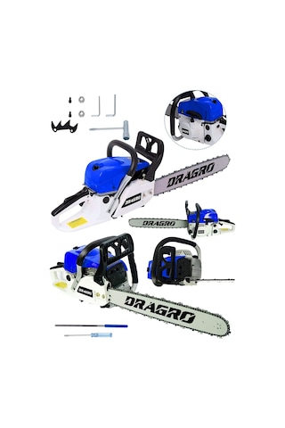 Dragro DRG-TSTR9900 9.9 HP Benzinli Ağaç Kesme Makinesi Mavi