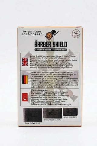 The Barber Shield Silikon Makine Kaydırmazı Farklı Ebat & Renklerde 3'lü Paket