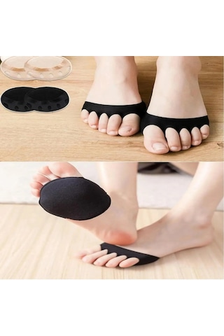 Benlife Kumaş Ayak Parmak Ucu Altı Taban Koruyucu Metatarsal Siyah