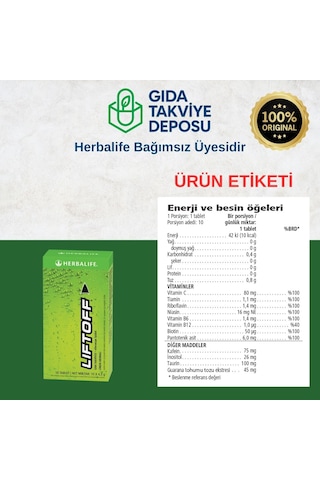 Herbalife 2'li Set Liftoff Efervesan İçecek Limon Aromalı