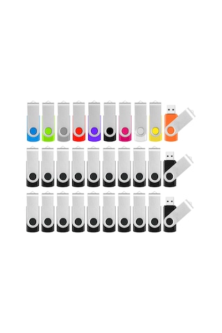 Toplu Flash Drives - 8gb Flash Drives 10 Paket Renk Ve 2gb Usb Flash Drive 20 Paket Siyah