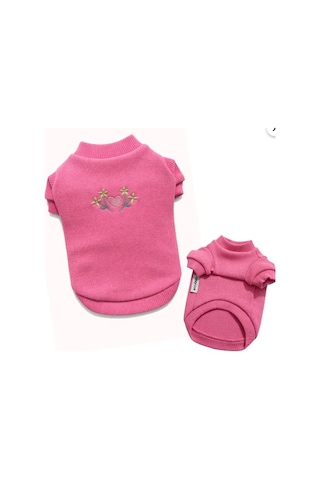 Gedyco Tiny Pink Küçük Irk Köpek Likralı Sweatshirt-21569