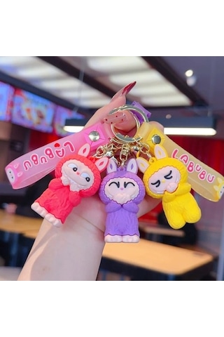 Novahub Sevimli Labubu Anahtarlık Anime Anahtarlıklar Erkekler İçin Küçük Koyun Anahtar 4