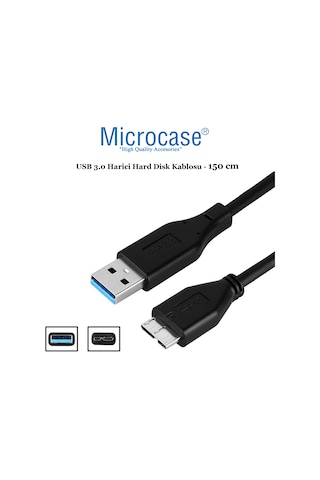 Microcase Usb 3.0 Harici Hdd Hard Disk Kablosu 150 Cm Syh Al2614