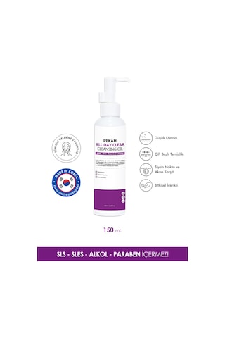 Pekah Akne ve Sivilce Karşıtı Sebum Dengeleyici Günlük Yüz Temizleme Yağı 150 ML