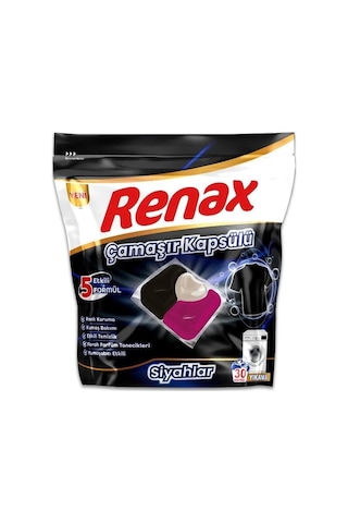 Renax Çamaşır Kapsülü 30 Yıkama Beyazlar-renkliler-siyahlar 3 Lü Paket