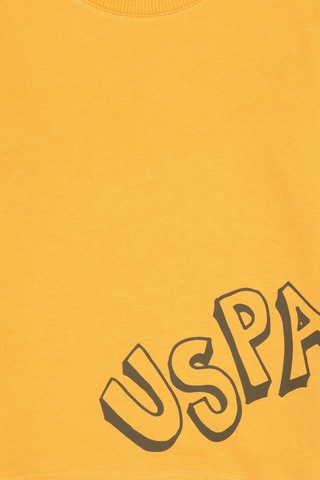 U.S. Polo Assn. Erkek Çocuk Mango Bisiklet Yaka Basic Sweatshirt 50313979-VR244
