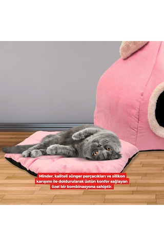 Xpermate Taşınabilir Kedi Evi Kedi Yuvası Kedi Yatağı 45 x 45 CM