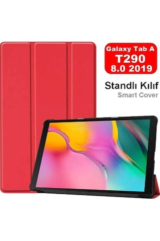 Galaxy Uyumlu Tab A 8.0(2019) T290 Smart Cover Standlı 1-1 Tablet Kılıf