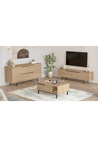 Robin Home Lidya Tv Ünitesi + Orta Sehpa + Konsol 3'lü Set