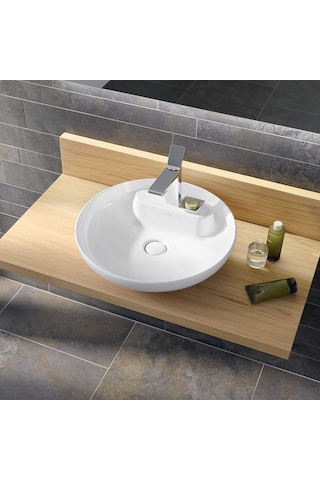VitrA Memoria 5880B403-0041 Yuvarlak Çanak Lavabo.50CM. Beyaz