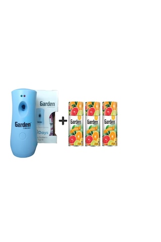 Garden Oda Kokusu Freshmatik, Otomatik Sprey Makine +tropikal Portakal Limon Yedek Sprey 260 Ml Air Freshener + Otomatik Sprey Yedeği Oda Spreyi Portakal Limon 260 Ml X 3 Adet Narenciye Meyveli, Portakal