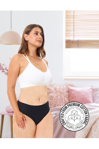 Alya Underwear Kadın Külot Basic Slip Renkli Pamuklu Iç Çamaşırı 10'lu Paket Multicolor-x32 Multicolor - X36