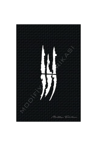 Pençe Sticker Folyo - Beyaz - 30 X 9 Cm