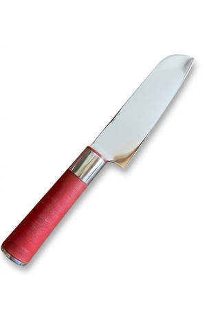 Lübeck Red Craft Ergonomik Kırmızı Sap Paslanmaz Çelik Keskin Ağız Profesyonel Sebze Ve Meyve Bıçağı