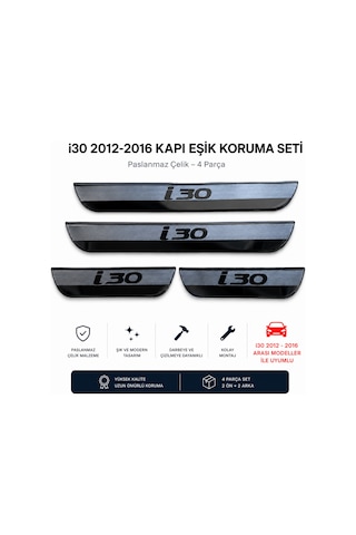 Hyundai İ30 Krom Kapı Eşiği Tk 2012-2016 4 Kapı Paslanmaz Çelik Hydi30kkek00001