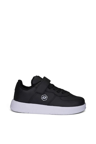 Zacoz Unisex Çocuk Spor Ayakkabı Cırt Cırtlı Hafif Rahat Günlük Okul Sneaker siyah