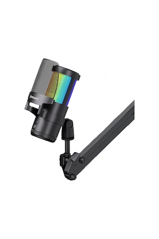 Jmary Mc-pw13 Ayrılabilen Pop Filtre Gürültü Önleyici 360 Dönebilen Tak Çalıştır Usb Mikrofon Siyah