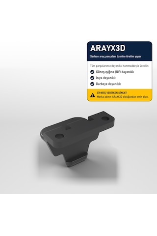 Arayx3d Honda Civic Accord 2004-2005 Uyumlu Orta Konsol Kolçak Kapak Mandalı Kilit Dili Siyah