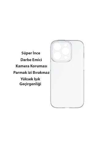 Baseus Simple Case Apple iPhone Uyumlu iPhone 14 Pro 6.1 Kamera Korumalı İnce Silikon Şeffaf Kılıf- 5775 Mavi