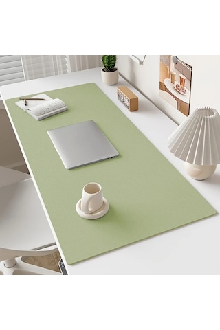 Elmpaly Matça Yeşili Masa Örtüsü 10.63x23.63 İnç Büyük Boy Öğrenci Ve Ofis İçin Masalık Mouse Pad