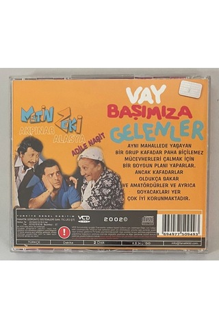 Vay Başımıza Gelenler Vcd Metin Akpınar Zeki Alasya Adile Naşit Orjinal Dönem Baskı 2.el Çift Cd