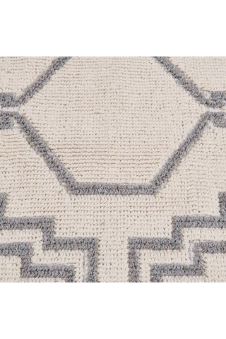 Evidea Soft Klas 2'li Banyo Paspası - Ekru / Gri - 60x100 Cm + 50x60 Cm Ekru / Gri