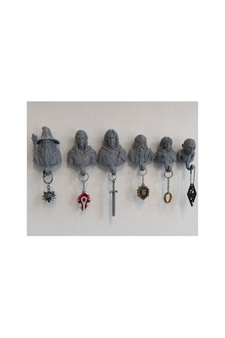 Lord Of The Rings Anahtarlık Askı Figür 6 Li Set Gandalf Gimli Legolas Aragorn Frodo Gollum