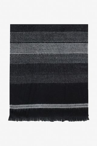 AC&Co / Altınyıldız Classics  Erkek Sıyah Grı Sıcak Tutan Desenli Triko Atkı Sıyah Grı Siyah - Gri