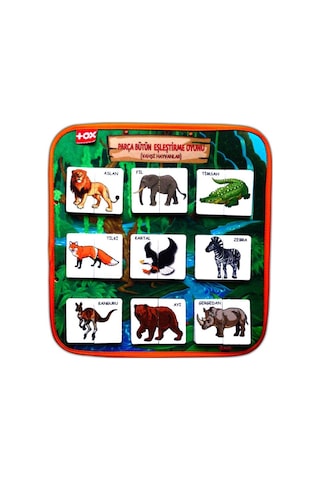 Tox Vahşi Hayvanlar Parça-Bütün Eşleşmeler Keçe Cırtlı Aktivi