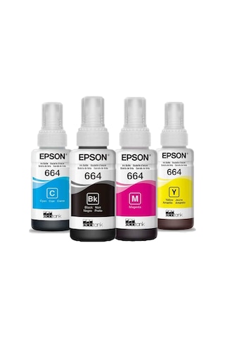 Epson 664 C13T664 L220 Multipack Şişe Mürekkep Seti