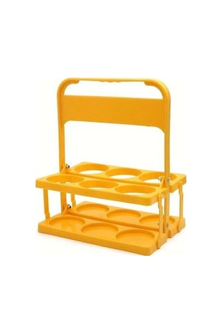 Trendooze Katlanır 6lı Bira Sepeti Sarı Taşınabilir Bira Taşıma Filesi Kahve Süt Çay Fıltresi Sarı Sarı