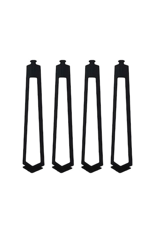 4'lü Dekoratif Metal Firkete Sehpa Ayağı (52 cm Yükseklik)