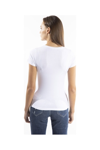 ROBERTO CAVALLI  Kadın T'shirt RRC5264L Beyaz