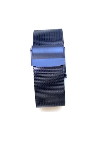 Hasır Kol Saat Kordonu Lacivert Ince Çelik 22 Mm ( Ø 1,5)