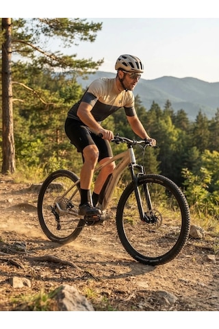 Carraro Kifuka E7 29 Elektrikli Bisiklet 12 Vites E-mtb Nikel Gri Kahve Siyah 47 Kadro