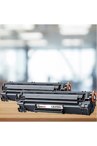 Hp Laserjet P1505n Uyumlu, Toner Çipli Cb436a 2'li 2.000 Sayfa