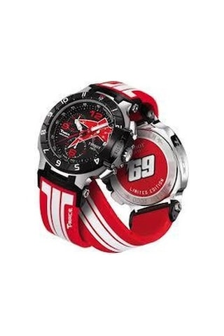 Tissot Moto Gp T Race Kırmızı Beyazlı Silikon Saat Kordonu