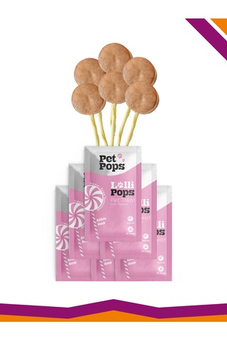 Lollipops Tavuk Ciğeri Kefir 6'lı Kedi Köpek Ödül Lolipopu