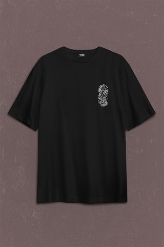 Smith Wesson Revolver Gungs Tabanca Gül Beyaz Sırt Ön Baskılı Oversize Tişört Unisex T-shirt 001