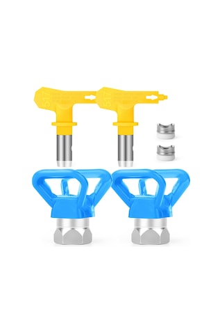 Xurunkeji 4 Adet Havasız Boya Nozulu Seti, Tersinir Püskürtme Uçları Havasız Boya Püskürtme Nozulu Uçları Havasız Püskürtme Makinesi