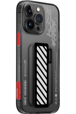 Apple Uyumlu iPhone 14 Pro Max Kılıf Skinarma Şeffaf Desenli Kaze Kapak