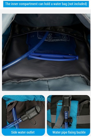 Yuntech01 70l Dayanıklı Oxford Kumaş Sırt Çantası - Geniş Kapasiteli Ve Hafif Koyu Mavi