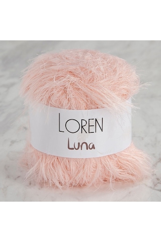 Loren Luna Tavşan Tüyü Açık Pembe El Örgü İpi - R100 - 34003