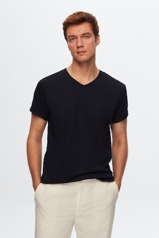 D's Damat Ds Damat Lacivert V Yaka %100 Pamuk T-shirt 4HC141996755M Lacivert