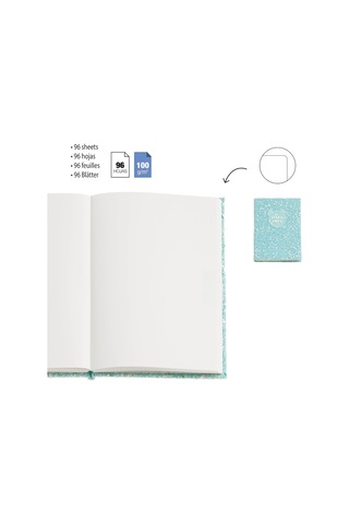 Mr Defter-b2f Parlak Defter Mavi Noktalı Çok Renkli